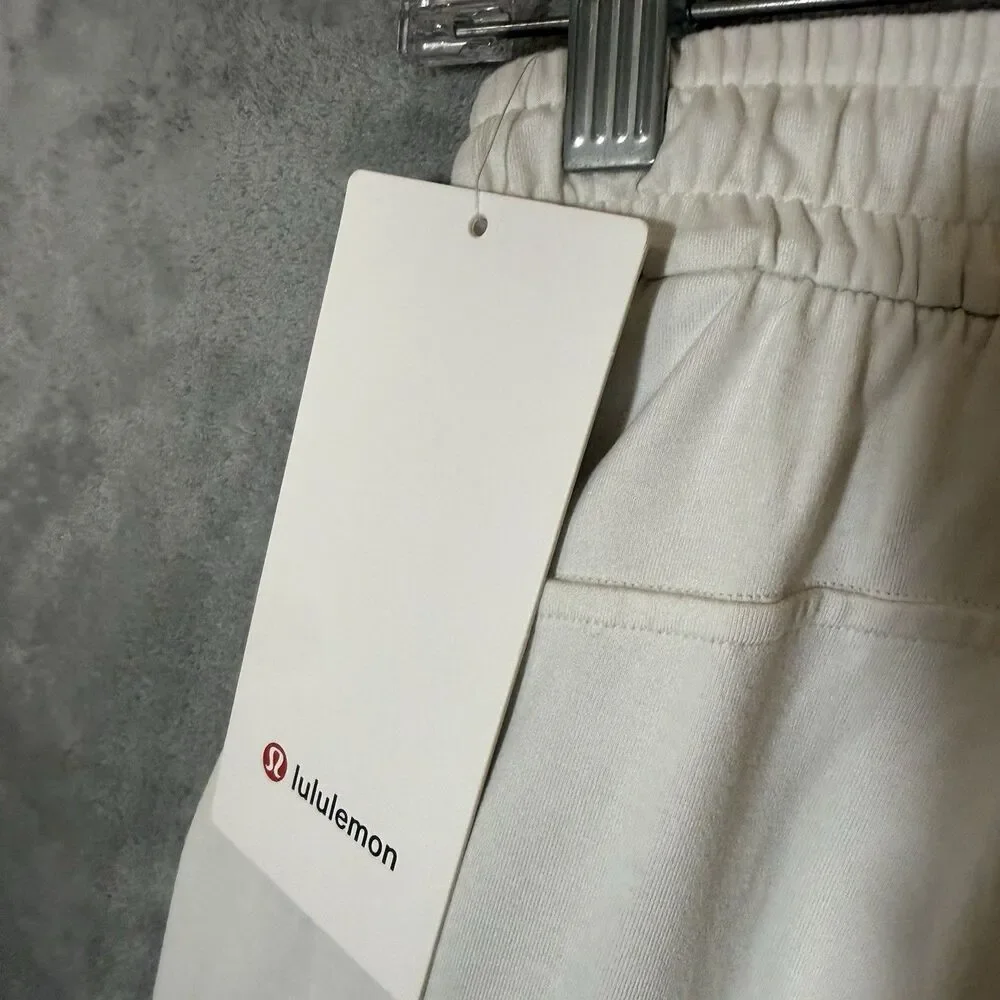 NWT lululemon Soft Jersey Straight Mid Rise Pant Size 0 Cream Athleisure LW5FXKS